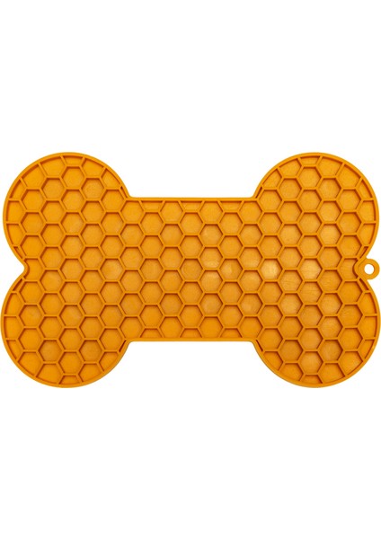 Yavru Köpek Yaş Mama Yeme Oyuncağı, Kemik Şeklinde, Silikon, Turuncu, 18X11CM Svlrs indirimleri