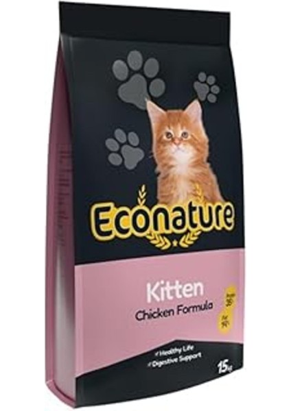 Econature Plus Tavuklu Yavru Kedi Maması 15 kg