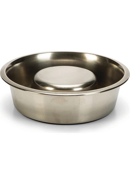 Köpek Yavaş Besleme Mama Kabı, Paslanmaz Çelik, 25cm