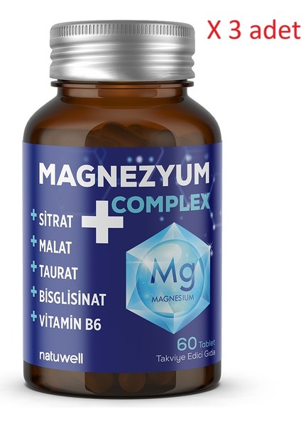 Magnezyum Complex 60 Tablet x 3 Adet