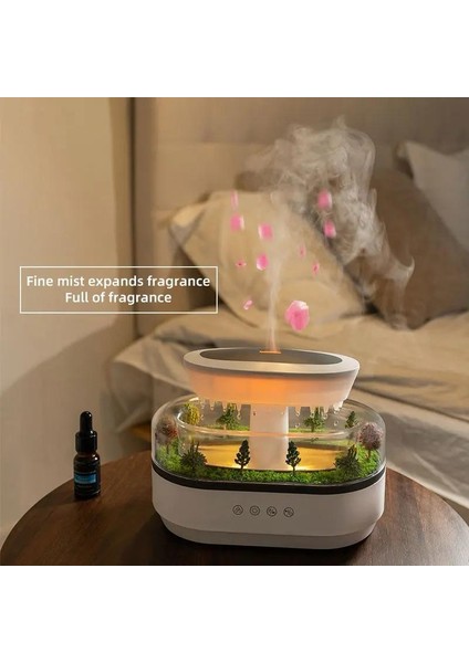 Nomtekno/Ultrasonıc Humıdıfer/Hava Nemlendırıcı 2lt Alev Desen Görünümlü