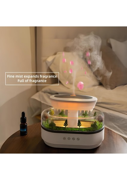 Nomtekno/Ultrasonıc Humıdıfer/Hava Nemlendırıcı 2lt Alev Desen Görünümlü