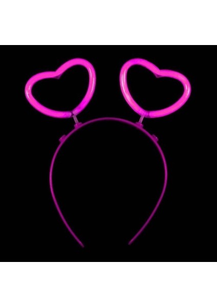 Glow Stick Karanlıkta Yanan Fosforlu Kalp Taç 12 Adet fırsatları