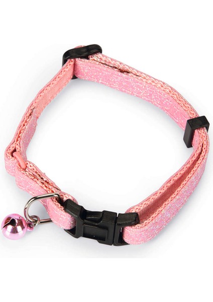 Kedi Boyun Tasması, Zilli, Pembe, 23-32CM Svlrs