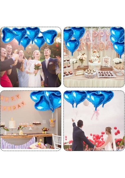 Metalize Mavi Kalp Folyo Balon fiyatları