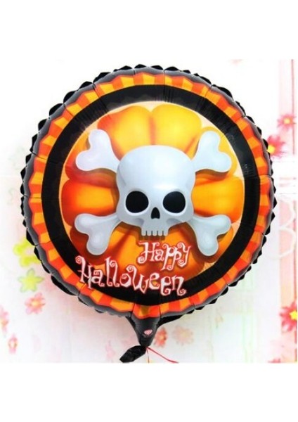 Halloween Kuru Kafa Folyo Balon 18 Inç