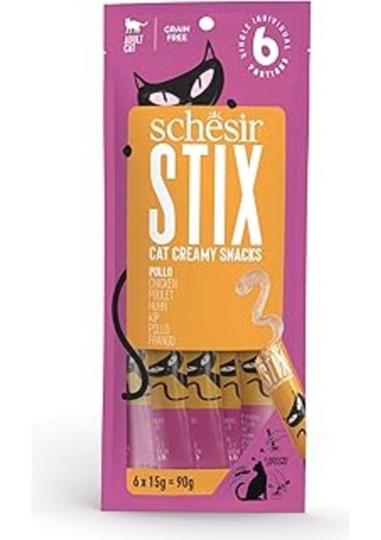 Schesir Stix Tavuklu Krem Ödül Maması 6X15G