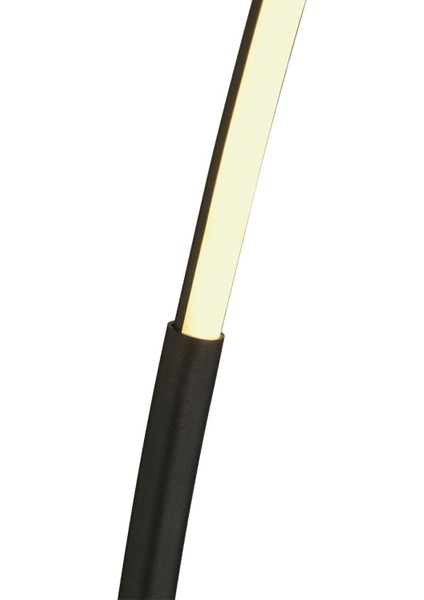 Visellia Siyah 24 Watt Modern Tasarım Ledli Metal Lambader