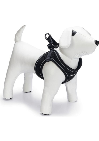 Köpek Göğüs Tasması, Neopren, Siyah, M, 41-46cm