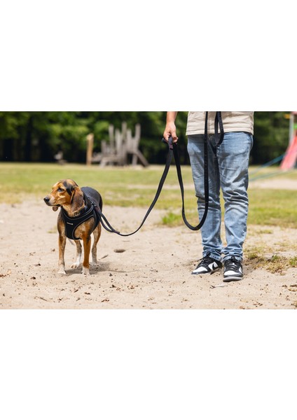 Köpek Göğüs Tasması, Neopren, Siyah, M, 41-46cm