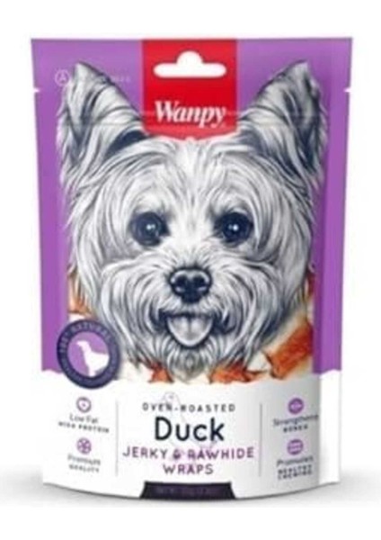 Wanpy Deri Üzerine Ördek Sarılı Köpek Ödülü, 100 Gram