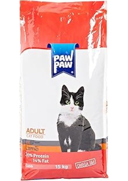 Paw Paw Kuzu Etli Yetişkin Kedi Maması 15 kg