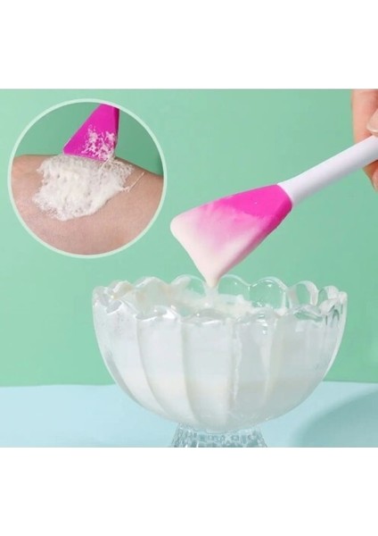 Silikon Yüz Temizleme Fırçası ve Maske Uygulama Spatulası modelleri