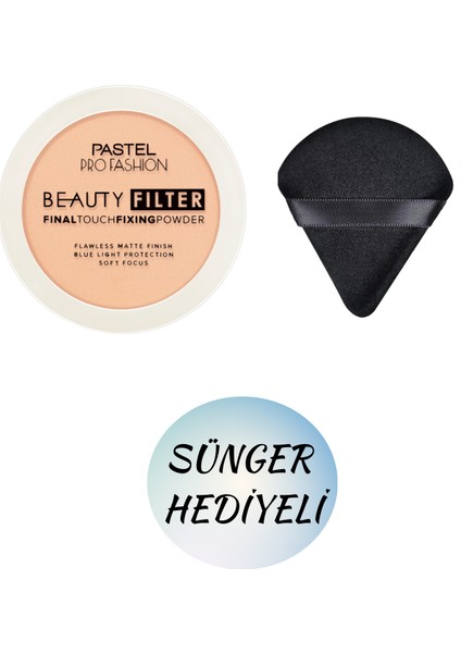 Sünger Hediyeli Pastel Profashion Fixing Powder Makyaj Sabitleyici Transparan Pudra