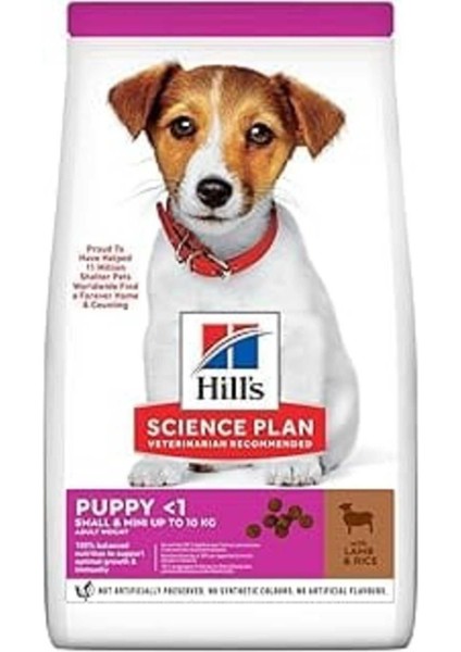 Hill's Science Plan Küçük Irk Kuzulu & Pirinçli Yavru Köpek Maması 1+0,5 kg