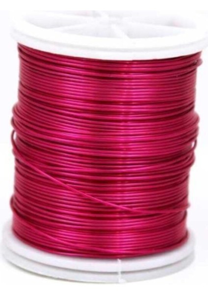 Bakır Çiçek Teli, Pembe Renk Kalınlık : 0.80 mm