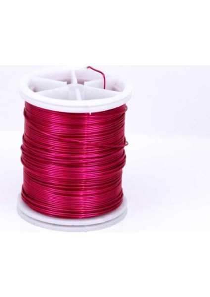 Bakır Çiçek Teli, Pembe Renk Kalınlık : 0.80 mm