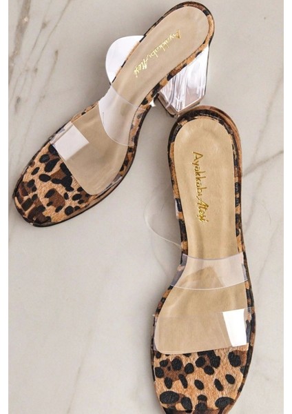 Kadın Moda Şeffaf Topuklu Terlik Şık Ve Zarif Abiye Ayakkabı modelleri