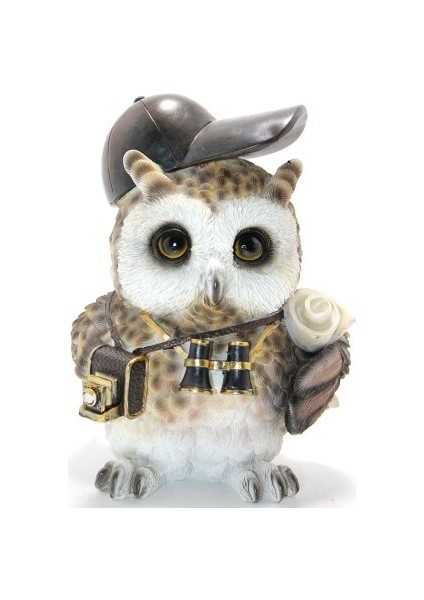 Steampunk Polyester Baykuş Figürü Model 2