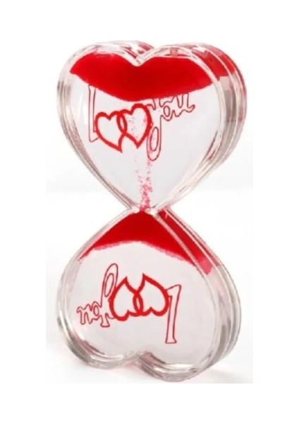 Kalp Şeklinde Jel Kum Saati