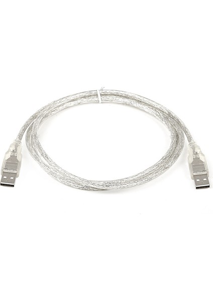 USB Erkek-Erkek Kablo 1.5 Metre Şeffaf (K0)