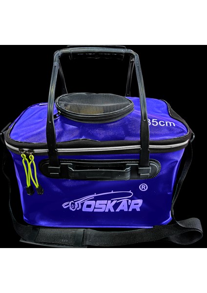 eva katlanır kova 15 lt 35cm mavi