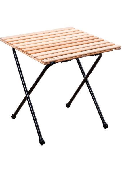 4 Adet Katlanır Kamp Sandalyesi ve Masa Seti - Rock - Kül Gri / Portakal - Bardaklıklı - 140 kg