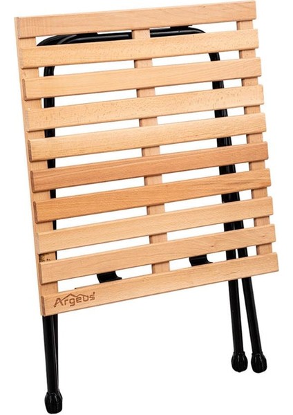 4 Adet Katlanır Kamp Sandalyesi ve Masa Seti - Rock - Kül Gri / Portakal - Bardaklıklı - 140 kg