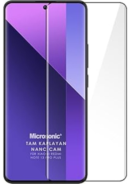 Xiaomi Redmi Note 13 Pro Plus 5g Tam Kaplayan Nano Cam Ekran Koruyucu Siyah