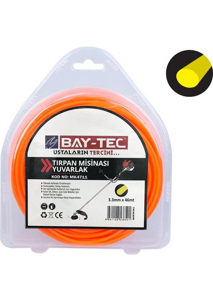 Yuvarlak Tırpan Misinası 3.3 mm x 46 mt MK4711