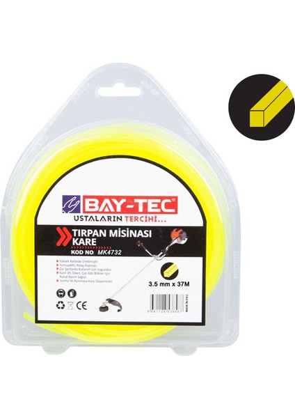 Kare Tırpan Misinası 3.5 mm x 37 mt MK4732