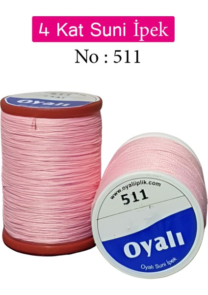 4 Kat Suni Ipek Iplik Iğne Oyası Boncuk Ipi Tığ Oyası NO:511