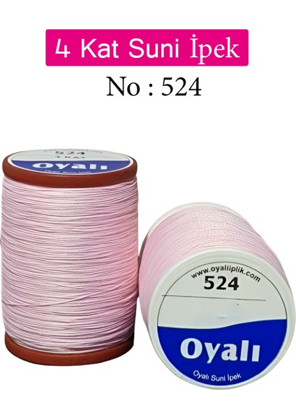 4 Kat Suni Ipek Iplik Iğne Oyası Boncuk Ipi Tığ Oyası NO:524