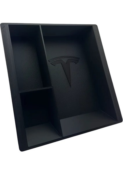 Tesla Eski Model Y Uyumlu 3 Bölmeli Orta Konsol Düzenleyici Araç Içi Organizer