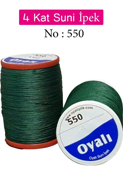 4 Kat Suni Ipek Iplik Iğne Oyası Boncuk Ipi Tığ Oyası NO:550