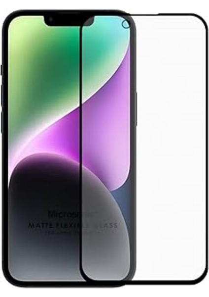 Apple iPhone 14 Seramik Matte Flexible Ekran Koruyucu Siyah