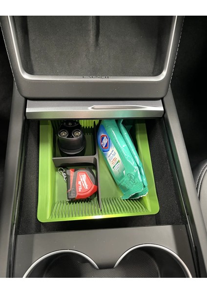 Tesla Yeni Model Y (Juniper) Bölmeli Orta Konsol Düzenleyici Araç Içi Organizer fırsatları