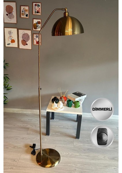 Dimmerli Metal Lambader, Ayarlanabilir Yükseklik, Eskitme Desen, Modern Tasarım fiyatları