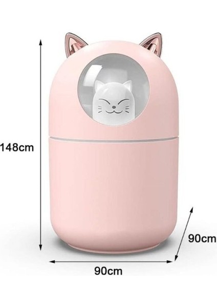 Sevimli Kedi Tasarımlı H2O Nemlendirici modelleri