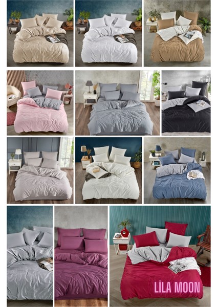 Çizgili Saten Çift Kişilik Nevresim Takımı modelleri