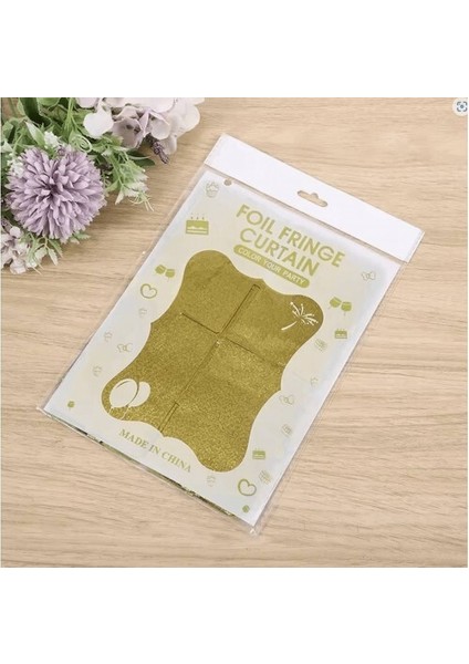 Altın Gold Renk Fon Perde Dekor