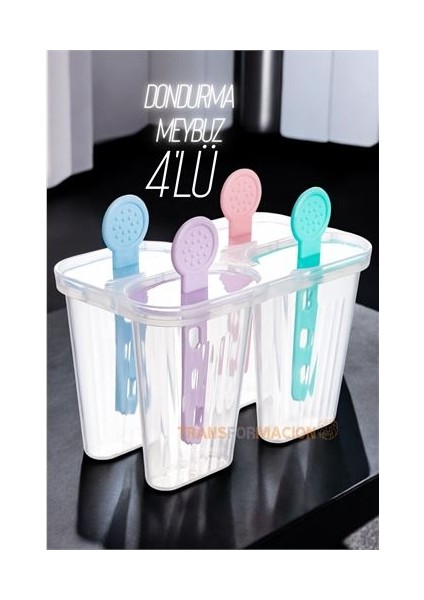 Engithalat 4 Lü Dondurma Kalıbı Meybuz Kalıbı