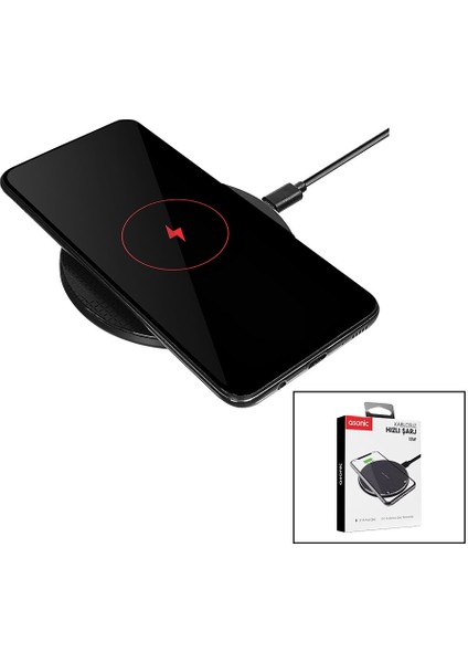 Masa Üstü Kablosuz Hızlı Şarj Cihazı 3.1A - 15W AS-W150 (5064)