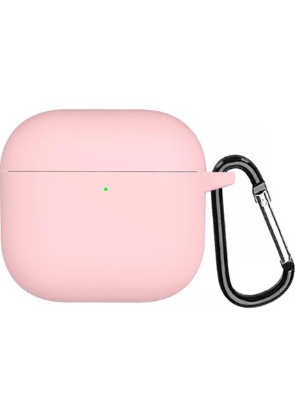 Airpods 4 Kılıf Askılı Mat Silikon Pembe [airpods 4 ile Uyumlu Kılıf - Pembe]