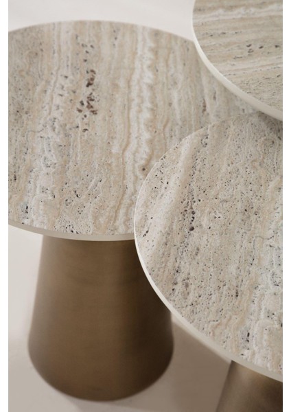 Beige Zigon Sehpa