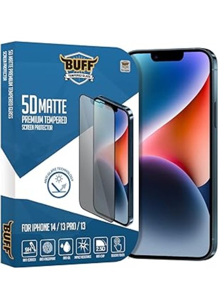 Apple iPhone 14/13 Pro/13 5d Matte Ekran Koruyucu