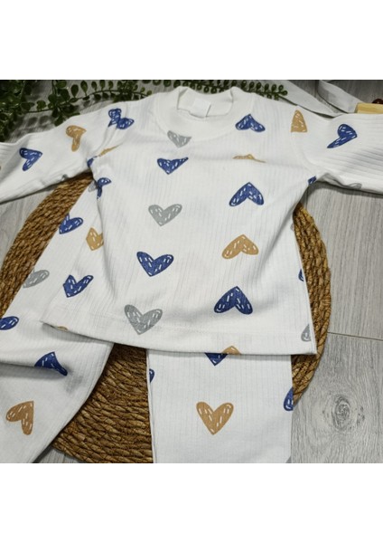 Kız Çocuk Kalp Baskılı Pijama Takımı fiyatları