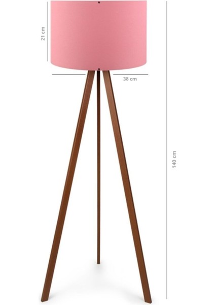Pratik Ahşap Üç Ayaklı Modern Lambader Yerden Yükseklik 101-150 cm fiyatları
