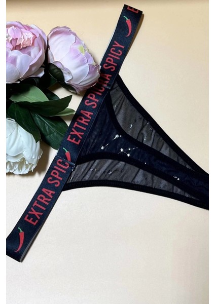 Eterelle Yazılı String Tanga