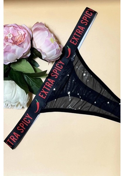 Eterelle Yazılı String Tanga
